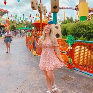 Princess Polly "Heart" Ruffle Mini Dress